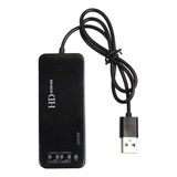 0 3 Portas Usb 2.0 Hub Externo 7.1ch Placa De Som Fone De