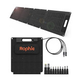 Rophie Panel Solar Portátil De 100 W, Kit De Panel Solar Ple