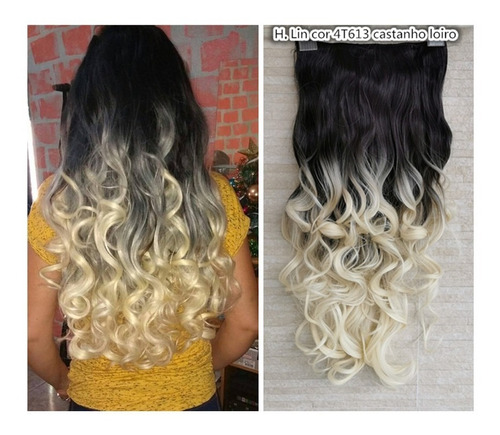 Aplique Mágico Cabelo Invisível Tiara Fio 1t613 Preto C Loir