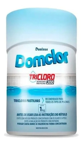 Pastilha De Cloro 5 Unidades 200g Para Piscina Limpeza