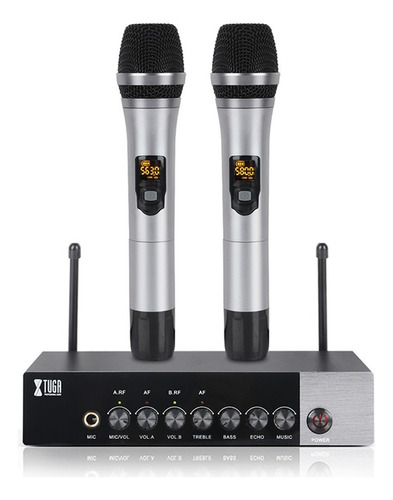 Xtuga 2 Microfonos Inalambricos Uhf Doble Canal Uh-110