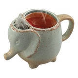 Taza De Té De Elefante De 15 Oz, Verde