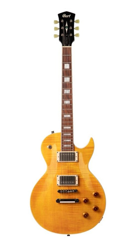 Cort Guitarra Eléctrica Cr250 Les Paul Hh Jatoba Ambar