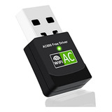 Adaptador Wifi Usb 600mbps Para Pc/portátil, Dual Band 5g+2.