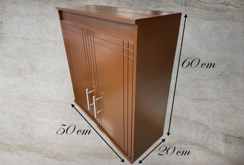 Mueble Gabinete Cajonera Baño Toallero Estante Cafe