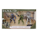 Halo Infinite 3 Figuras Jackal, Master Chief Y Spartan Mk