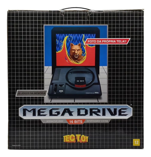 Mega Drive 2017 Novo Lacrado Original Jogos Na Memória
