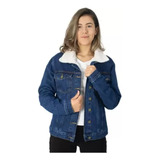 Casaco Jaqueta Reisen Jeans Azul Forrado Com Lã 