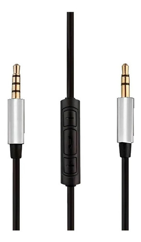 Cable Auxiliar C/ Microfono Incorporado Plug 3,5mm Netmak