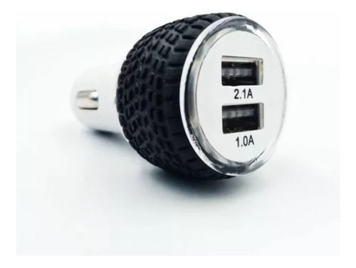 Plug In Cargador Para Auto 2puertos Usb 5v 2.1a Carga Rapida Color Blanco