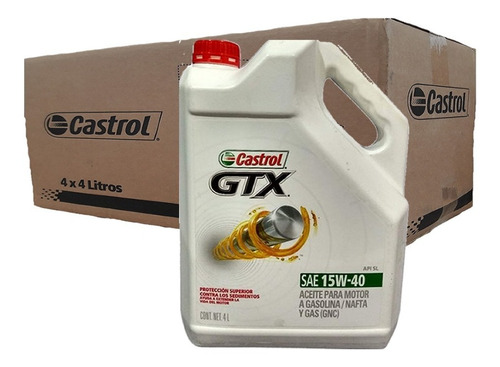 Aceite Castrol Gtx 15w40 Caja X4u