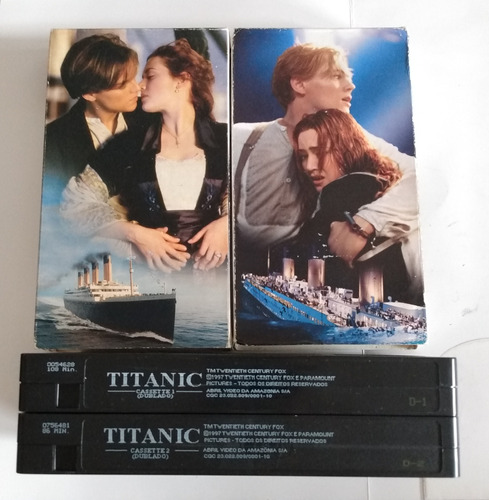 Vhs Duplo Titanic Dublado ( Sem Box )