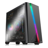 Gabinete Gamer Pc Sentey F10 Rgb Usb 3.0 Ventana Lateral