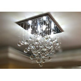 Lustre De Cristal Legitimo K9 30x30 Sala Quarto 