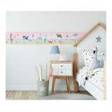 Faixa Decorativa Infantil Papel Parede Fundo Do Mar Fx47r