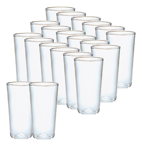 20 Set Vasos Desechables Vaso Plastico Vasos Acrilicos 300ml