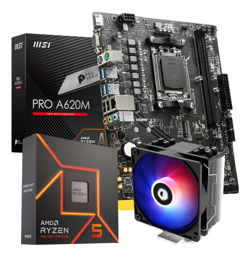 Combo Actualización Pc Gamer Amd Ryzen R5 7600x Ddr5 A620