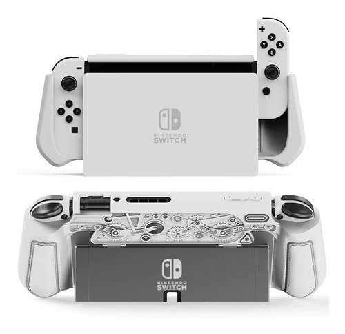 Case Shell Capa Tpu Grips Ergonômico Joycon Switch Oled