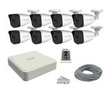 Kit 8 Camaras Ip 4 Mpx Nvr 8 Ch Poe 2 Tb Hikvision Bala 4 Mp