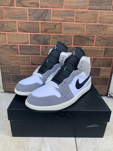 Jordan 1 Mid - Craft Grey Black - Talla 7 Mx