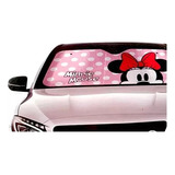 Protector De Sol Parabrisas Disney Minnie Rosa Universal