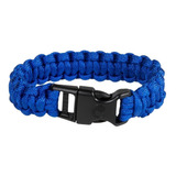 Manilla Pulsera De Supervivencia Paracord Egear 2,5 M Azul