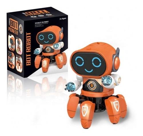 Robot Juguete Para Niños Bailarin Sonidos Luces Led Navidad