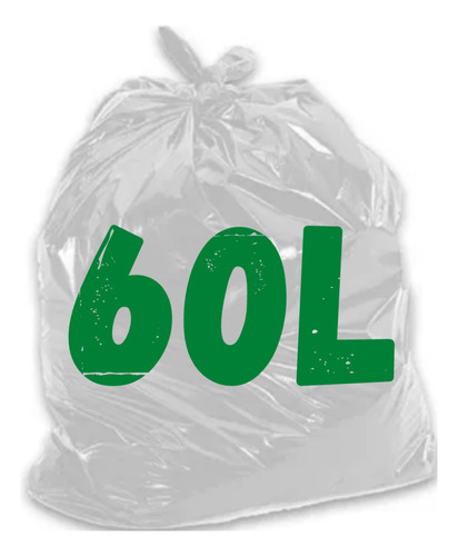 Saco De Lixo 60l C/100 Und Branco Resistente Envio Imediato