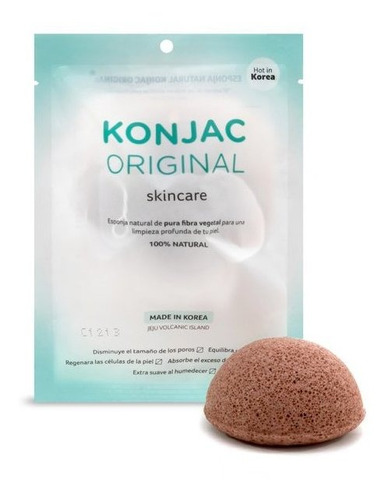 Konjac Esponja Facial Con Fina Arcilla Volcánica Jeju