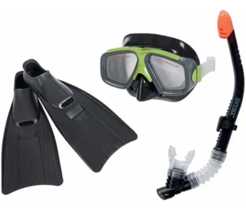 Mascara + Snorkel + Aletas Intex Surf Rider #55959
