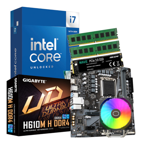 Combo Actualizacion Pc Intel I7 14700k 16gb Ssd 256 + Cooler