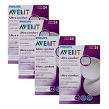 Absorventes De Seios Avent Descartáveis 4 Cx (96 Un)