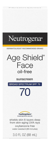 Neutrogena - Protector Solar Spf 70 Age Shield Face 3oz.