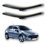 Kit 2 Escobillas Delanteras Flex Peugeot 307 2006 A 2012