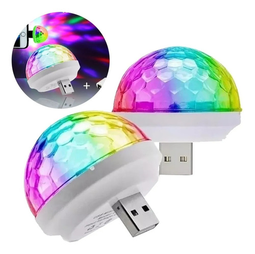 Luz Lampara Original Bola Boliche Audio Ritmica Celular Usb