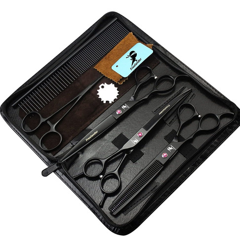 Kit De Tijeras 7 Pulgadas P/zurdos  P/corte De Pelo Perros