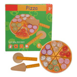 Pizza De Madera De 27 Piezas Para Niños