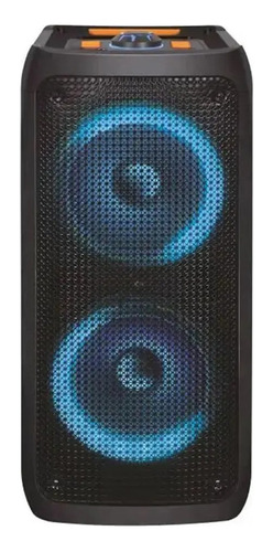 Parlante Cabina Sonido Musica Ilumina Negra Wb-8200