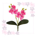 Haste De Orquídea Real Toque Artificial P/ Arranjo Decoração