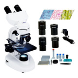 Svbony Sv605 Microscopio Binocular Compuesto 80x-1600x, Micr