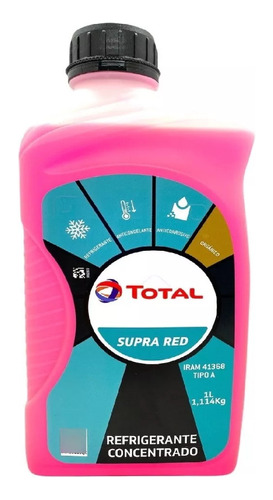 Total Glacelf Supra Red Refrigerante Concentrado 1 Litro