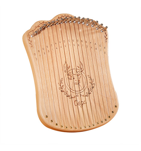 Llave Lyre Harp 17 Para Niños, Púas De Madera De Haya