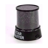 Velador Lampara Proyector Estrellas Star Master Usb O Pilas Negro