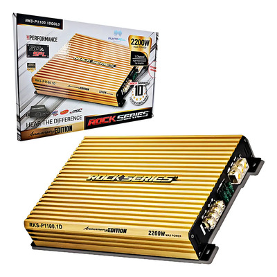 Amplificador Rock Series Aniversary Edition Rks-p1100.1dgold Color Dorado | Meses sin interés