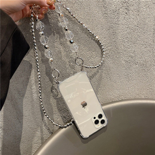 Collar De Lujo Crossbody Lanyard Clear Soft Funda For