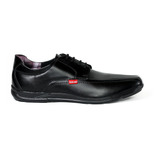 Zapato Casual Negro Para Hombre Liso Negro