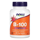 B-100 Now Foods B1 2 3 6 12 Biotin Choline Pantothenic 100ca