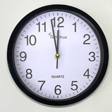 Relógio De Parede Redondo Clássico Moderno 25cm Envio Rápido