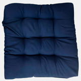 Assento Para Cadeira Futon 60x60 Cm  Azul Marinho