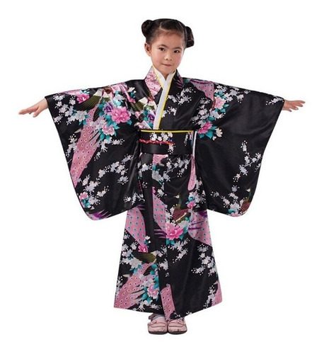 Kimono Ropa Para Niños Bata Para Niñas Tradicional Japonesa